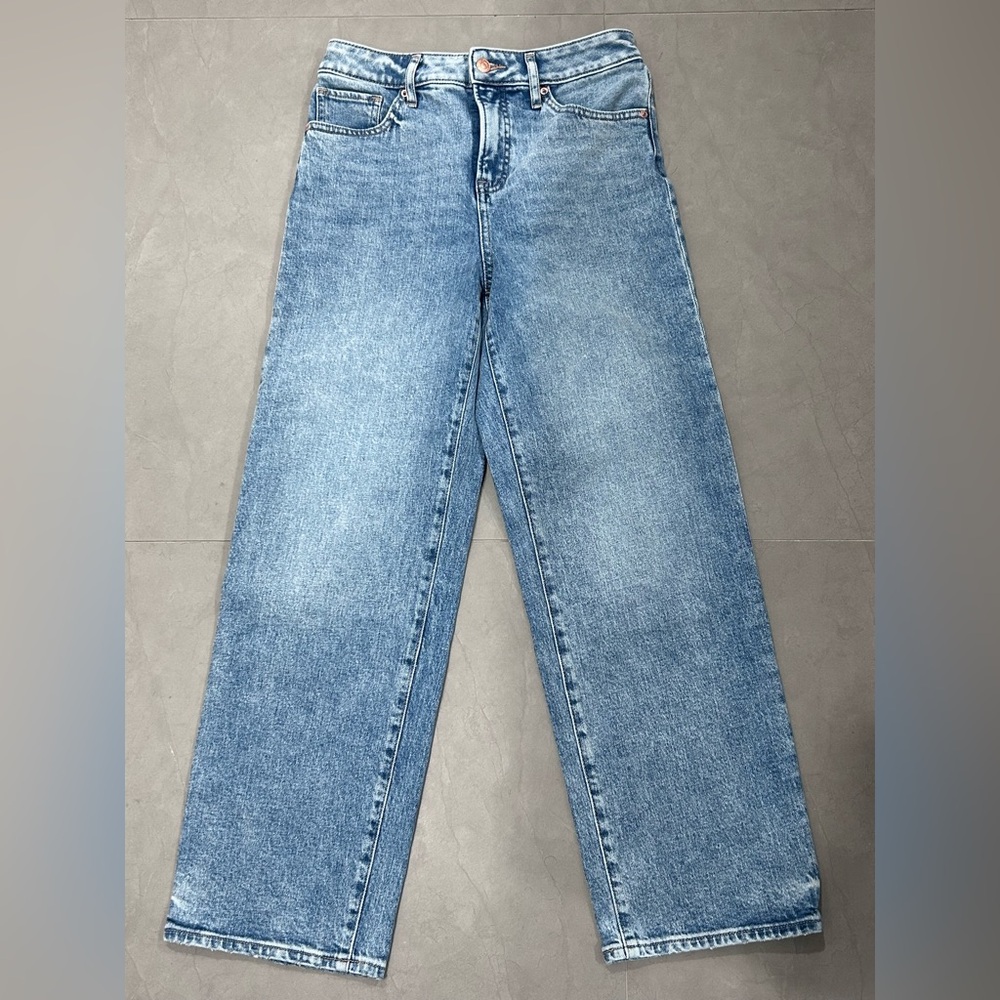 Express Light Blue Straight Jeans